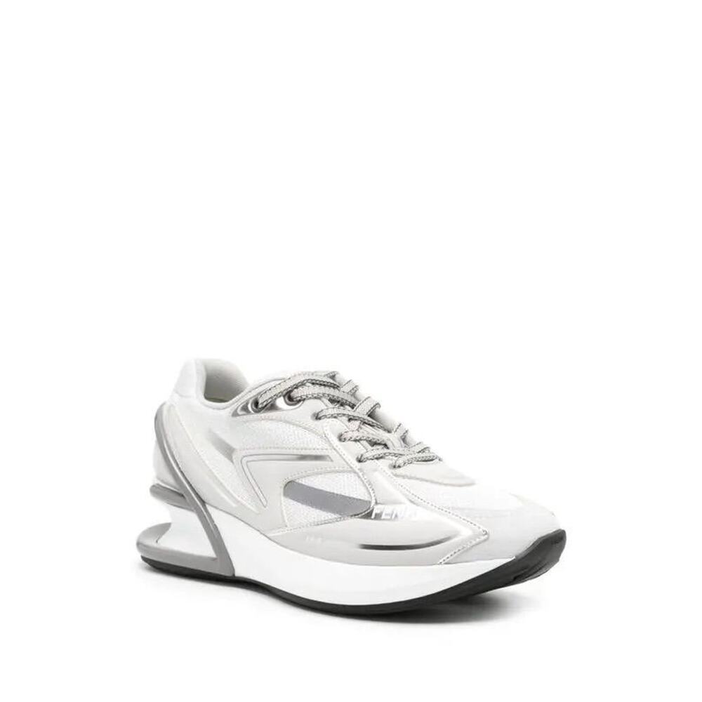 $1781! FENDI  First 1 Leather Paneling Low-Top Sneakers - White SZ 10 US / 40 EU
